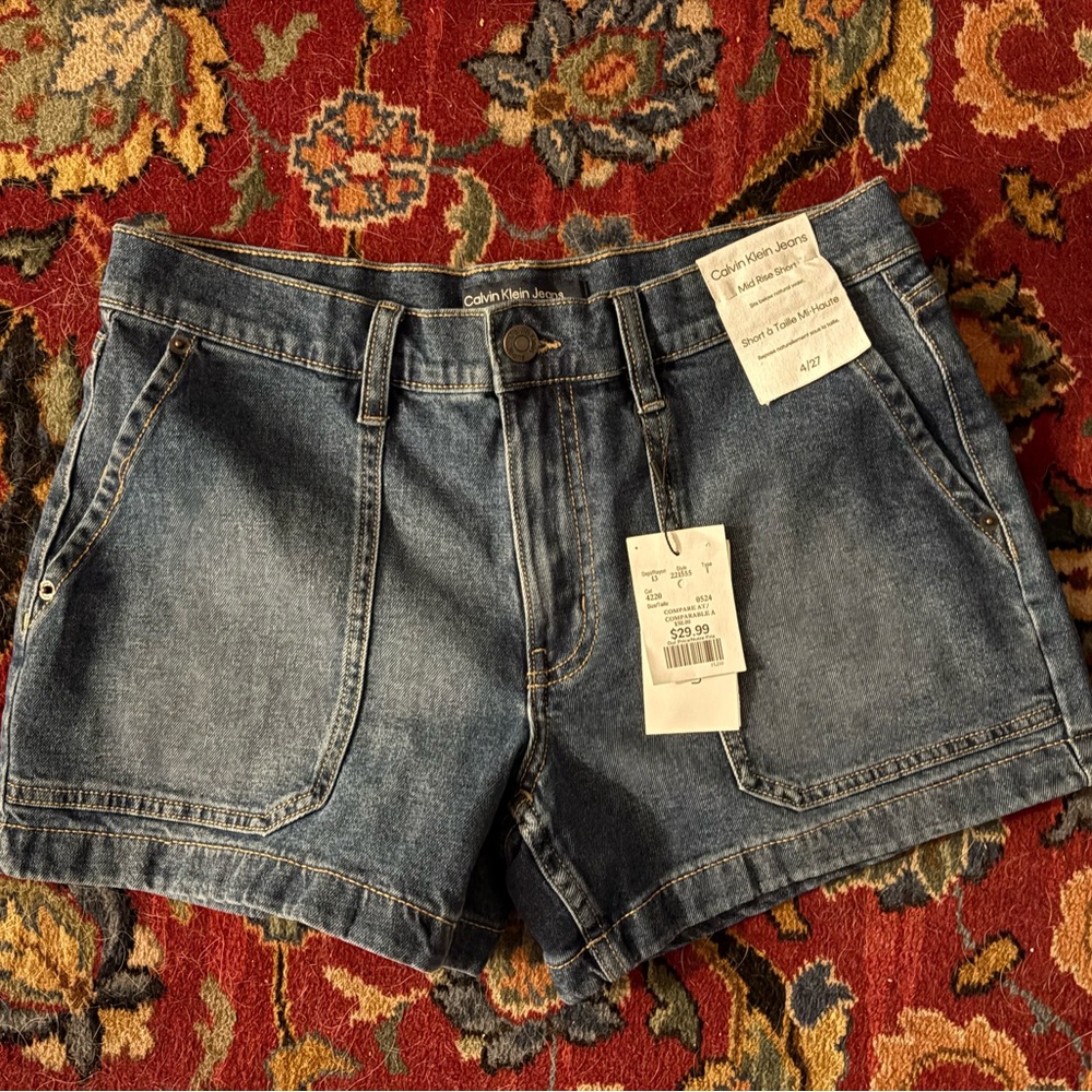 Calvin Klein Women's Blue Denim Shorts